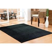 Tapete Sala Escritório 1,00 X 1,50m Macio Antiderente Preto