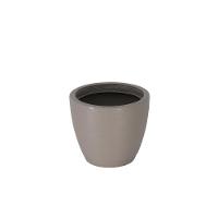 Vaso com Prato Tramontina Asteca 24 Cm Polietileno Concreto - 1