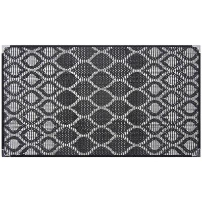 Tapete Sisal Sala 2,00 X 2,50 Antider. Preto/ Cinza S-566