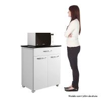 Balcão De Cozinha 2 Portas 1 Gaveta Girassol Kaiki Móveis Branco - 5