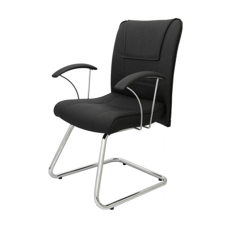 Cadeira Diretor Ergonômica Base Fixa Linha Vivara Preto - 6