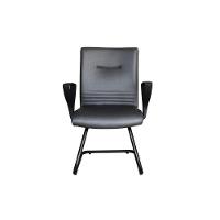 Cadeira Diretor Fixa em S com Braços Linha Corinto Preto - 4