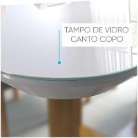 Conjunto Sala De Jantar Mesa 4 Cadeiras Esmeralda - Móveis Mix Marrom Acinzentado - 5