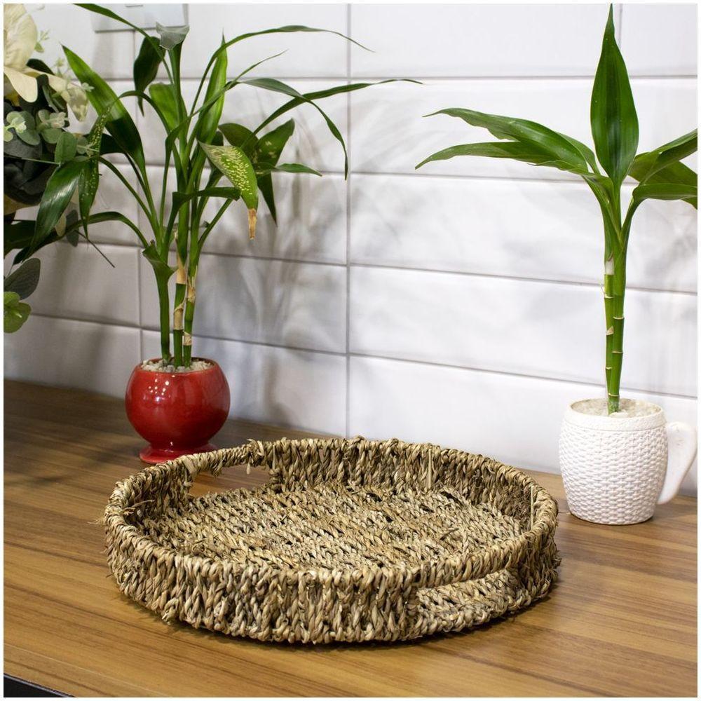 Bandeja De Palha Redonda 5X30X30cm - 5