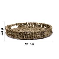 Bandeja De Palha Redonda 5X30X30cm - 2