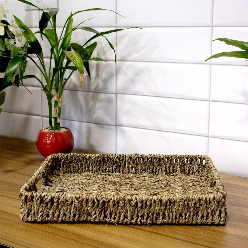 Bandeja De Palha Retangular 6x36x38 Cm - 3