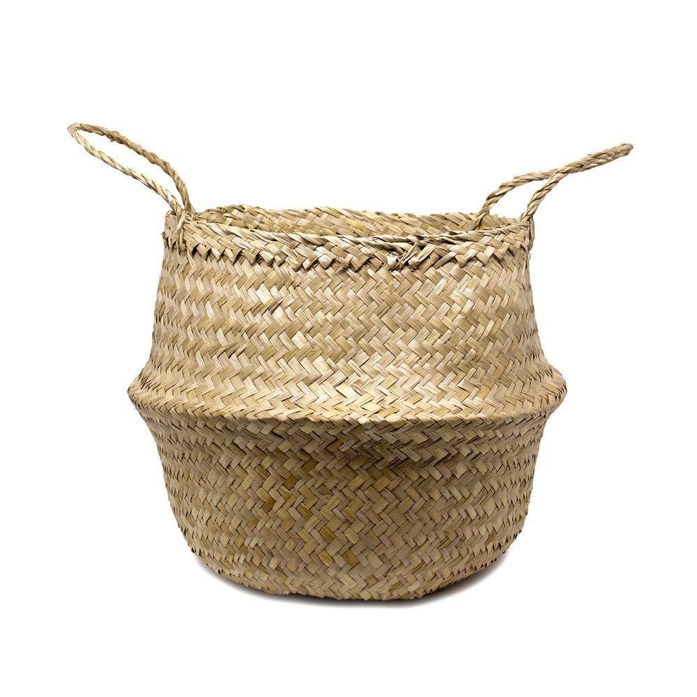 Cesta De Fibra Natural 2 Em 1 31x32x 35cm - 1