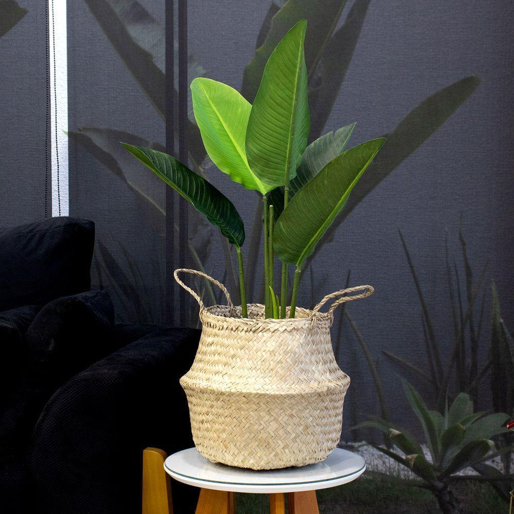 Cesta De Fibra Natural 2 Em 1 31x32x 35cm - 6