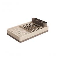 Escorredor De Louças Flat 42 X 26 X 10 Cm Warm Gray E Light Gray Coza - 1