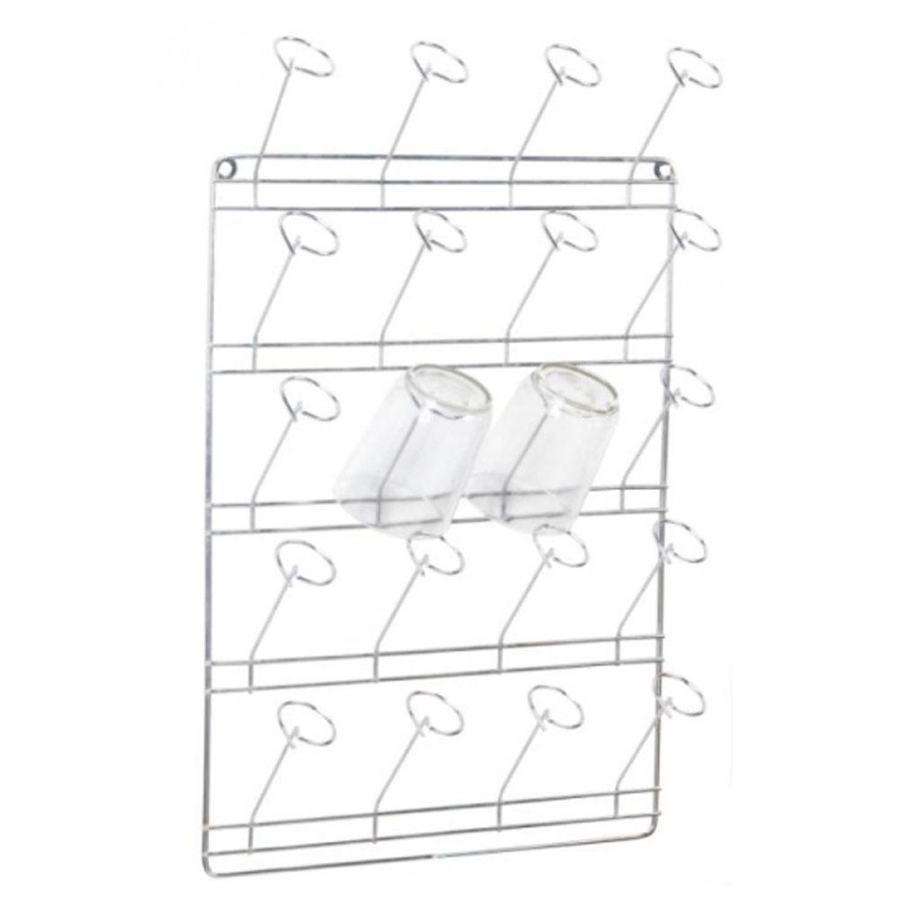 Escorredor de Copos de Parede com Capacidade para 20 Copos - 1