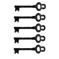 Kit 5 Chaves Decorativas Rústica Enfeite Em Ferro Nº 01 26cm - 1