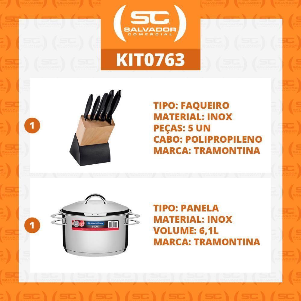 Kit - Faqueiro Plenus 6 Peças + 1 Panela Inox Solar 6,1 Lts Solar Pit2 - Tramontina - 2