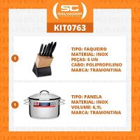 Kit - Faqueiro Plenus 6 Peças + 1 Panela Inox Solar 6,1 Lts Solar Pit2 - Tramontina - 2