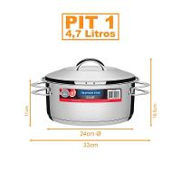 Kit - Faqueiro Plenus 6 Peças + 1 Panela Inox Solar 4,7 Lts Solar Pit1 - Tramontina - 5