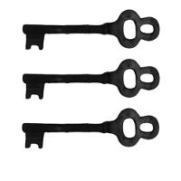 Kit 3 Chaves Decorativas Rústica Enfeite Em Ferro Nº 01 26cm - 1