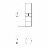 Kit - Faqueiro Plenus 6 Peças + 1 Moedor De Sal Ou Pimenta Duplo Em Acrílico E Inox - Tramontina - 9