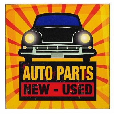 Placa Decorativa Em Madeira Auto Parts