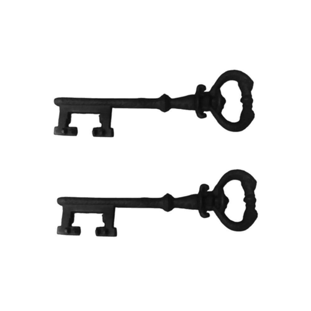 Kit 2 Chaves Decorativas Rústica Enfeite Em Ferro Nº 04 33Cm. - 1