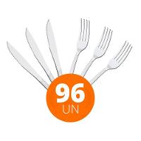 Kit - Jogo De Faca E Garfo Buzios 96 Peças Em Aço Inox Ibag - Tramontina - 3