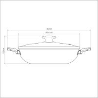 Kit - Faqueiro Plenus 6 Peças + 1 Panela Wok 36cm Vermelha - Tramontina - 7