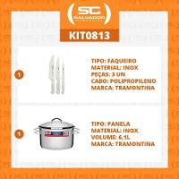 Kit - Faqueiro Premium 3 Peças + 1 Panela Inox Solar 6,1 Lts Solar Pit2 - Tramontina - 2