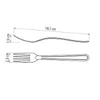 Kit - Jogo De Faca E Garfo Buzios 120 Peças Em Aço Inox Ibag - Tramontina - 5