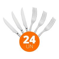 Kit - Jogo De Faca E Garfo Luxo Laguna 24 Peças Em Aço Inox Itop - Tramontina - 8