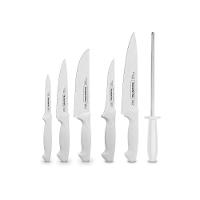 Kit - Faqueiro Premium 3 Peças + 1 Jogo De Facas Com Chaira Premium 3 Peças - Tramontina - 1