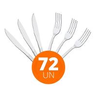 Kit - Jogo De Faca E Garfo Buzios 72 Peças Em Aço Inox Ibag - Tramontina - 2