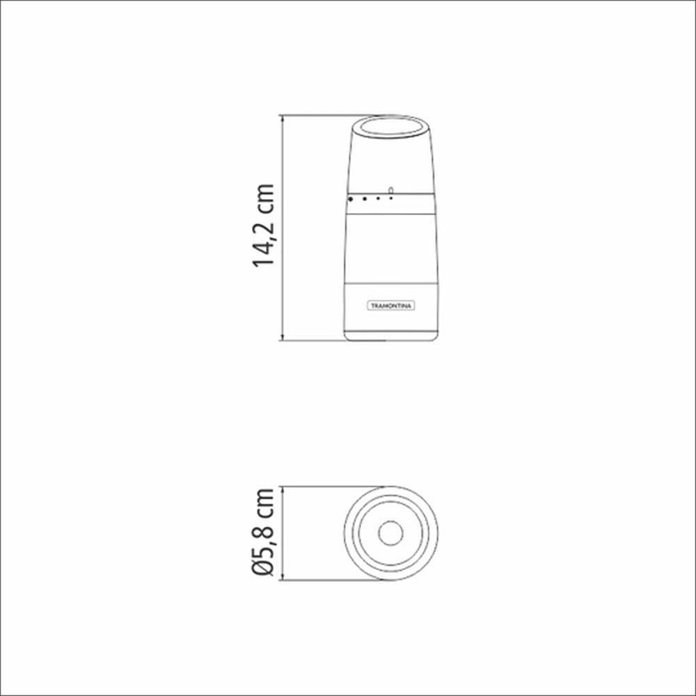 Kit - Faqueiro Premium 3 Peças + 1 Moedor De Sal Ou Pimenta Realce Em Acrílico E Inox - Tramontina - 2