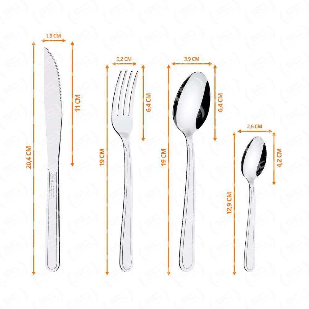 Kit - Faqueiro Premium 3 Peças + 1 Faqueiro 24 Peças Búzios Inox - Tramontina - 3