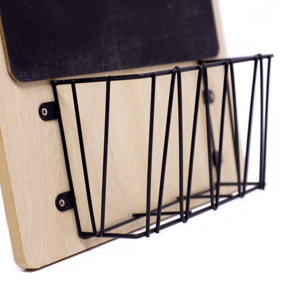 Porta Objeto De Madeira Tábua Menu Do Dia 40x24x8 Cm - 3