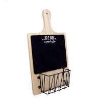 Porta Objeto De Madeira Tábua Lar é Onde O Amor Está 40x24x8 Cm