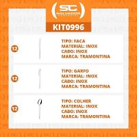 Kit - Jogo De Facas, Garfos E Colheres Búzios 36 Peças Em Aço Inox Ibag - Tramontina - 3
