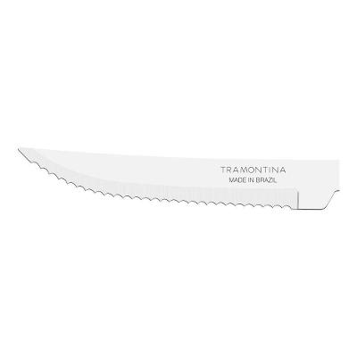 Kit - Jogo De Facas E Garfo Leme 72 Peças Em Aço Inox Cabo Preto Pbag - Tramontina