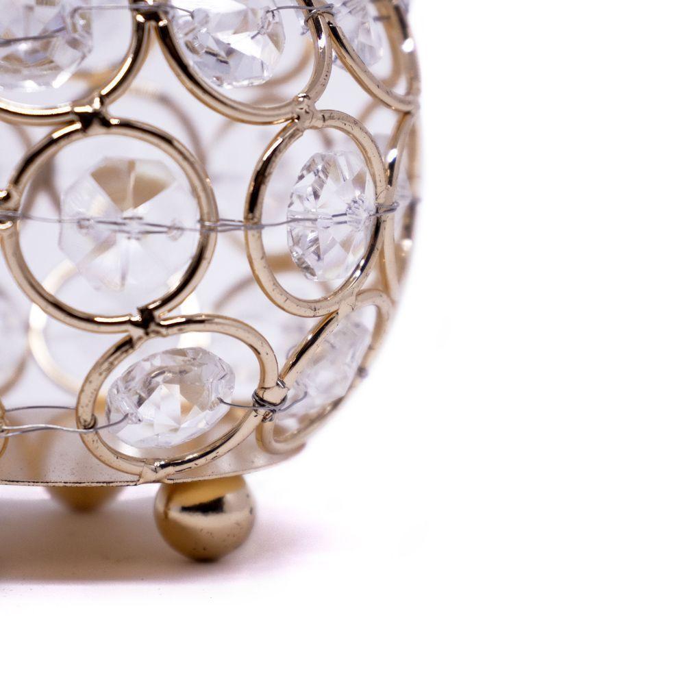 Porta Objeto Redondo De Metal Rosê 8x9x9 Cm - 3