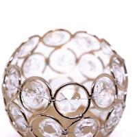 Porta Objeto Redondo De Metal Rosê 8x9x9 Cm