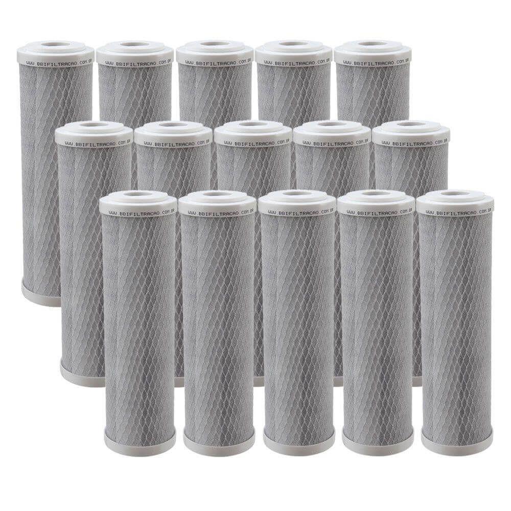 Kit 15 Unidades Refil Filtro Bbi Carbon Block Encaixe - 1