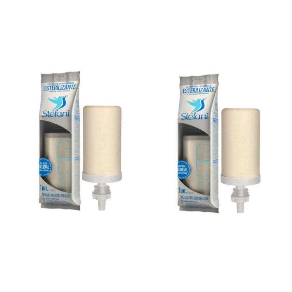 Kit 2 Vela Tripla Ação P/ Filtro De Barro Stéfani - 1