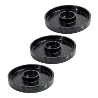 Kit 3 Prato Molheira Servir Porção Carnes Pedra Sabão P 22Cm. - 1