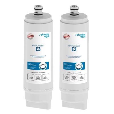 Kit com 2 Refis Purificador E3 Planeta Água