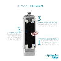 Kit com 2 Refis Purificador E3 Planeta Água - 9