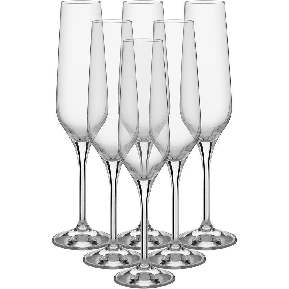Bohemia Rebecca Taça Champanhe 26X7X7Cm 195Ml Cristal Transp 6Pç - 4