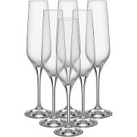 Bohemia Rebecca Taça Champanhe 26X7X7Cm 195Ml Cristal Transp 6Pç - 4