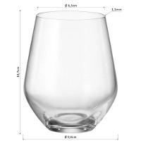 Bohemia Tori Copo Uísque 10X9X9Cm 400Ml Cristal Transp 6Pç - 1