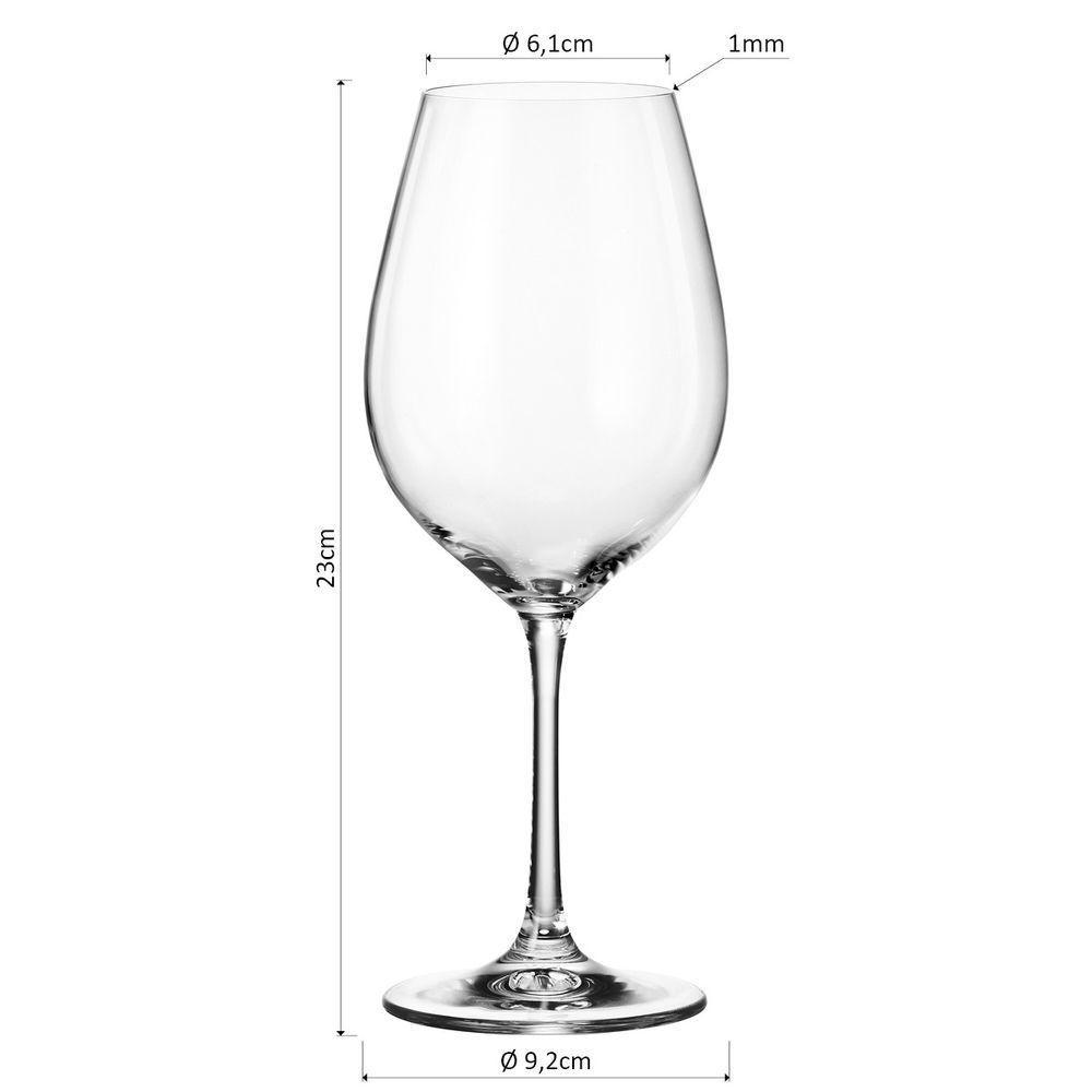 Bohemia Sarah Taça Vinho 23X9X9Cm 520Ml Cristal Transp 6Pç - 3