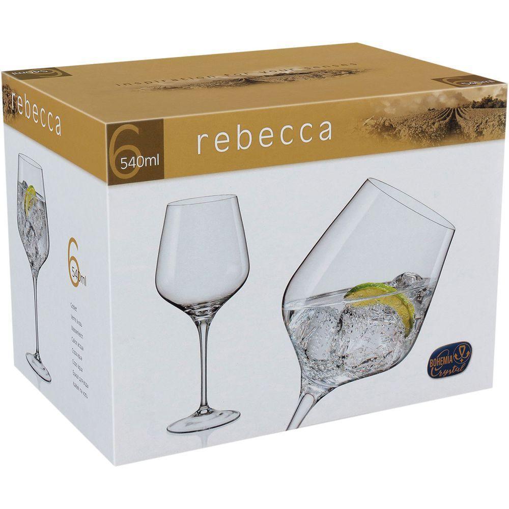 Bohemia Rebecca Taça Água 23X10X10Cm 540Ml Cristal Transp 6Pç - 3
