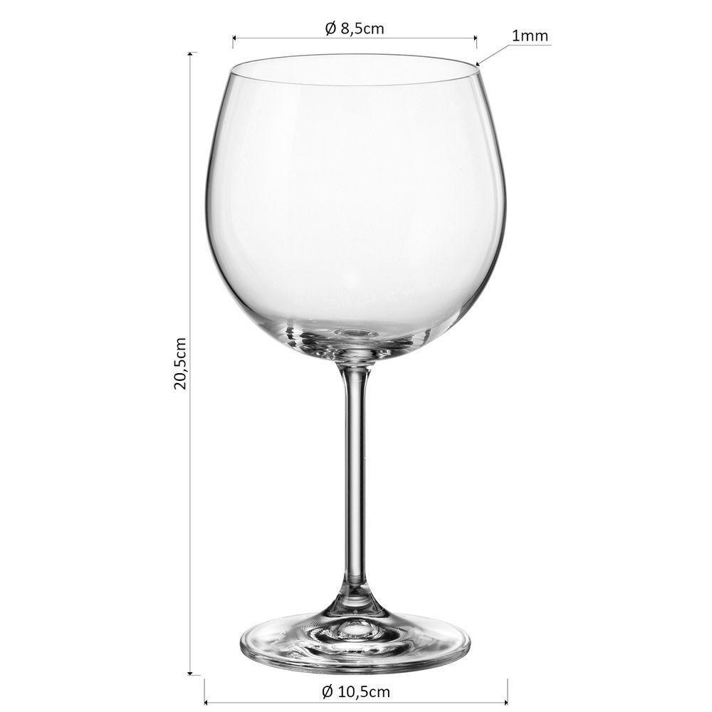 Bohemia Gastro Taça Vinho 20X10X10Cm 600Ml Cristal Transp 6Pç - 2