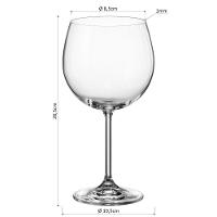 Bohemia Gastro Taça Vinho 20X10X10Cm 600Ml Cristal Transp 6Pç - 2