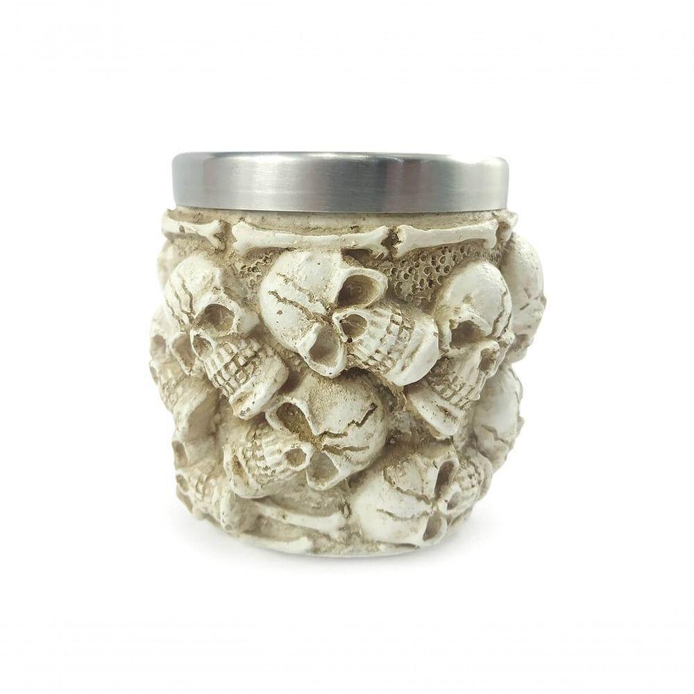 Copo Shot Para Dose Inox Resina Modelo 17 Caveiras - 3